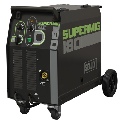 Professional Gas/Gasless MIG Welder with Euro Torch, 180A (SUPERMIG180) (Factory Refurbished D)
