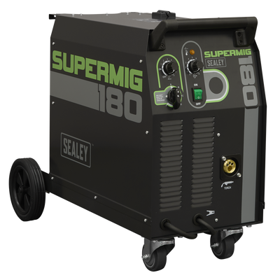 Professional Gas/Gasless MIG Welder with Euro Torch, 180A (SUPERMIG180) (Factory Refurbished D)