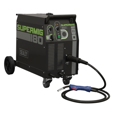 Professional Gas/Gasless MIG Welder with Euro Torch, 180A (SUPERMIG180) (Factory Refurbished C)