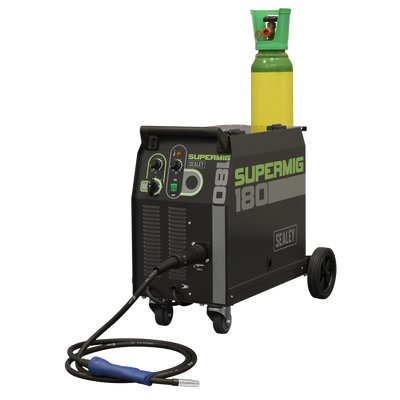 Professional Gas/Gasless MIG Welder with Euro Torch, 180A (SUPERMIG180) (Factory Refurbished C)