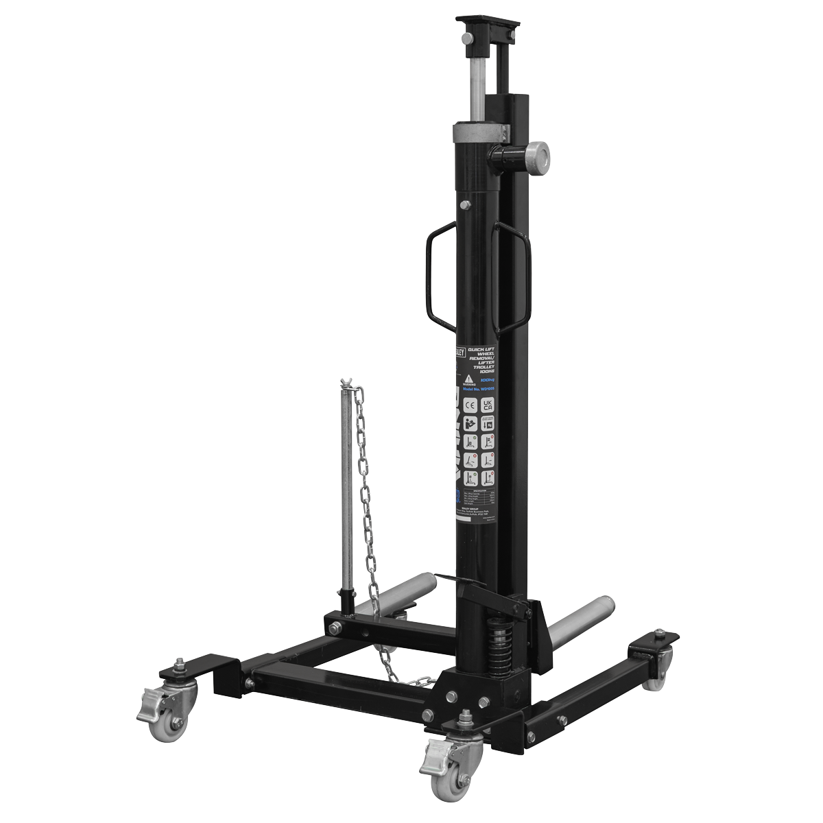 Viking Quick Lift Wheel Removal/Lifter Trolley 100kg Capacity (Factory Refurbished B)