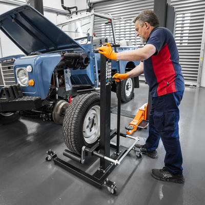 Viking Quick Lift Wheel Removal/Lifter Trolley, 50kg Capacity (WD50QLS) (Factory Refurbished B)