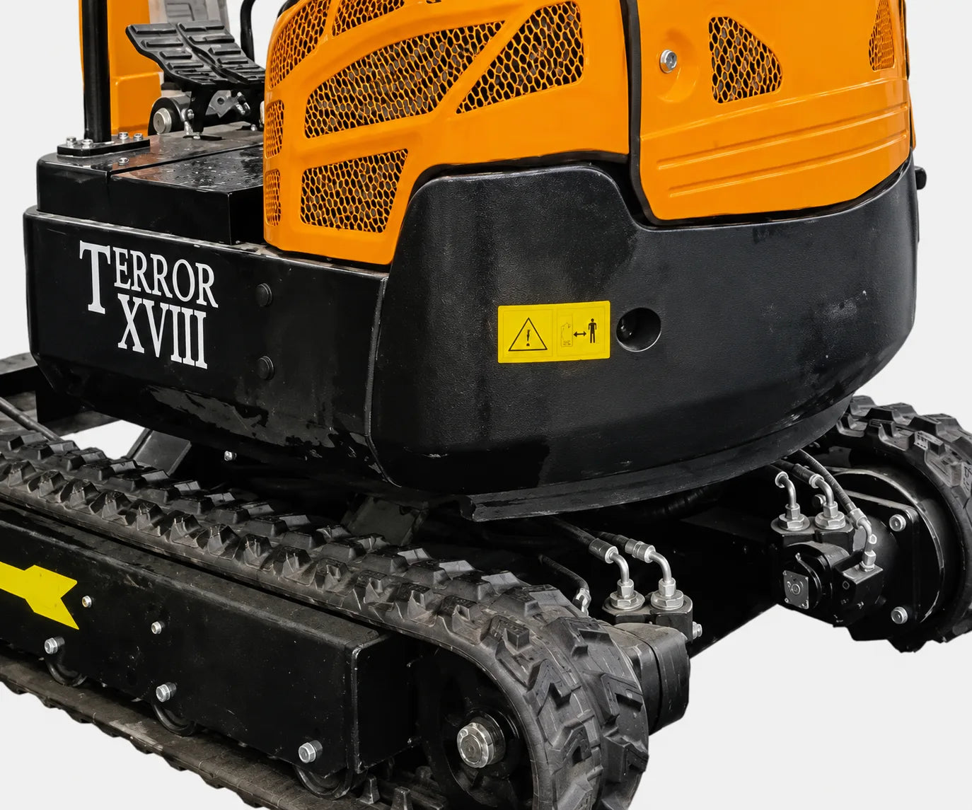 Zero tail swing rear body of TYPHON TERROR XVIII mini excavator